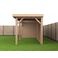 Douglas Overkapping Met Schuur 800x300 cm | 8x3 m Bouwpakket | Robuust