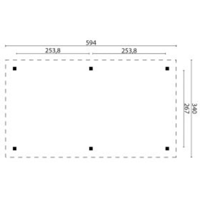 Prieel Overkapping Superieur met Schilddak