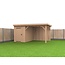 Douglas Overkapping Met Schuur 500x350 cm | 5x3,5 m Bouwpakket | Robuust