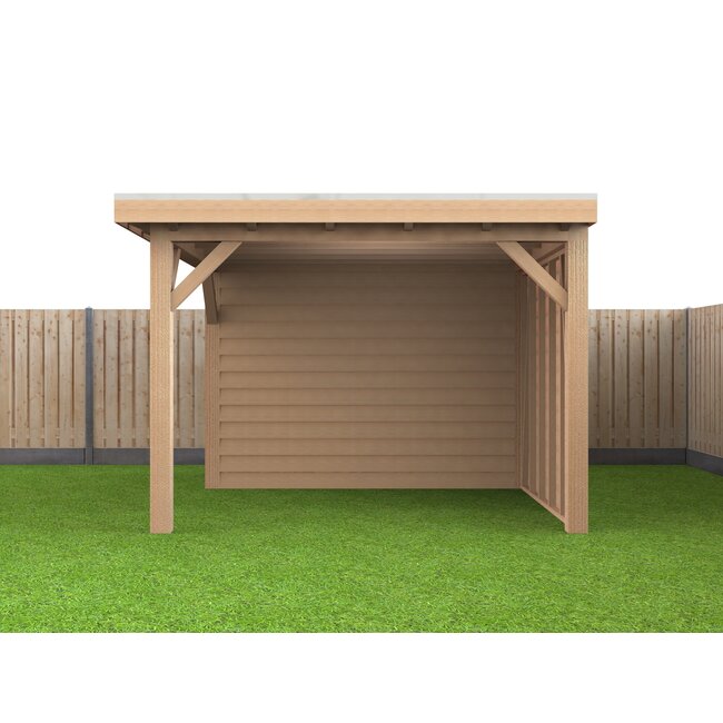 Douglas Overkapping Met Schuur 500x400 cm | 5x4 m Bouwpakket | Robuus