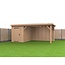 Douglas Overkapping Met Schuur 600x400 cm | 6x4 m Bouwpakket | Robuus