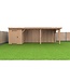 Douglas Overkapping Met Schuur 800x400 cm | 8x4 m Bouwpakket | Robuus