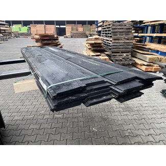 Kavel 223 - Douglas Sponningplank Zwart Gespoten 18-190mm 2500 mm