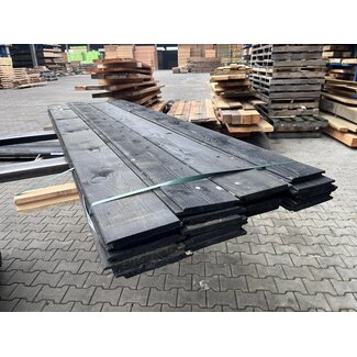 Kavel 224 - Douglas Sponningplank Zwart Gespoten 18-190mm 2500 mm