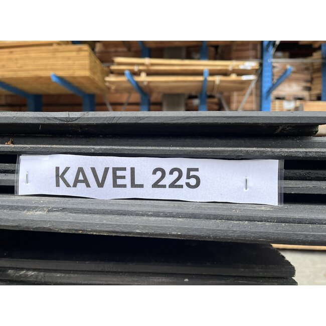 Bundel 225 - Douglas Sponningplank Zwart Gespoten 18-190mm 2500 mm