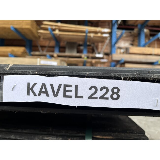 Bundel 228 - Douglas Sponningplank Zwart Gespoten 18-190mm 2500 mm