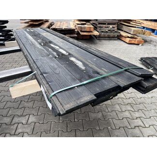 Kavel 229 - Douglas Sponningplank Zwart Gespoten 18-190mm 2500 mm