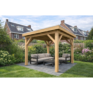 Van Gelder Hout Douglas Overkapping 300x250 cm / 3x2,5 m Bouwpakket | Robuust