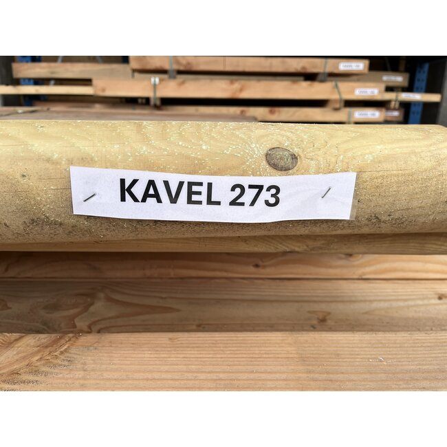 Bundel 273 -  Grenen Rondhout Ø 100mm Gefreesd 5000mm