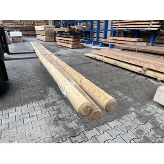 Kavel 273 - Grenen Rondhout Ø 100mm Gefreesd 5000mm