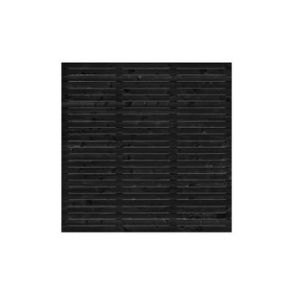 Tuindeco Tuinscherm Mannheim Rhombusscherm zwart gespoten