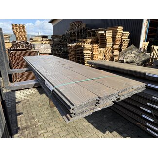 Kavel 318 - Douglas Sponningplank Grafiet Grijs Gespoten 18-190mm 2500 mm