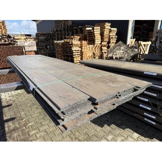 Kavel 319 - Douglas Sponningplank Grafiet Grijs Gespoten 18-190mm 2500 mm