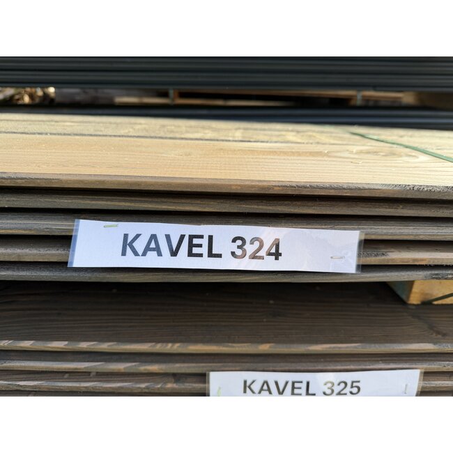 Bundel 324 - Douglas Sponningplank Grafiet Grijs Gespoten 18-190mm 2500 mm