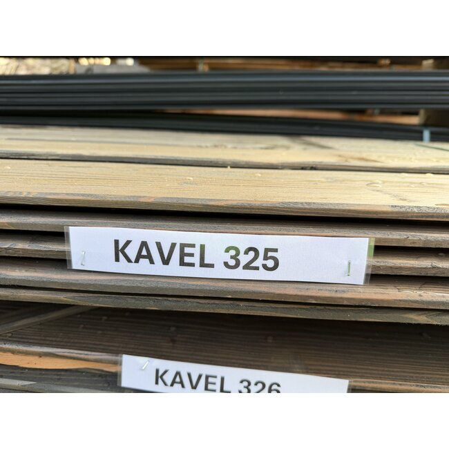 Bundel 325 - Douglas Sponningplank Grafiet Grijs Gespoten 18-190mm 2500 mm