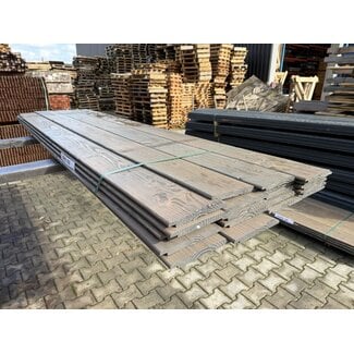 Kavel 325 - Douglas Sponningplank Grafiet Grijs Gespoten 18-190mm 2500 mm