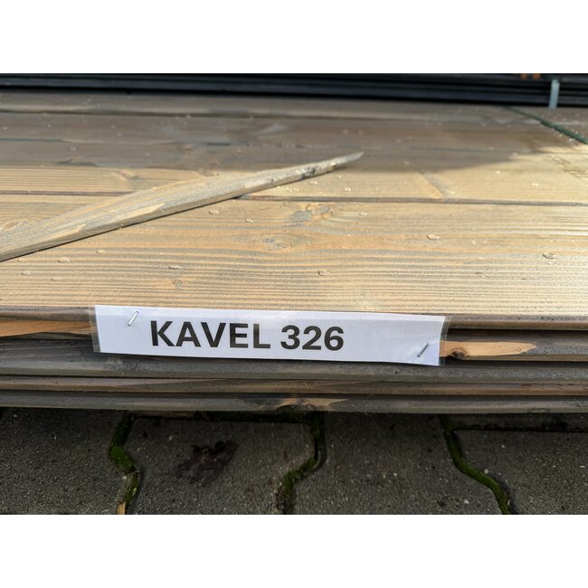 Bundel 326 - Douglas Sponningplank Grafiet Grijs Gespoten 18-190mm 2500 mm