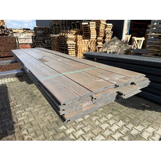 Kavel 326 - Douglas Sponningplank Grafiet Grijs Gespoten 18-190mm 2500 mm