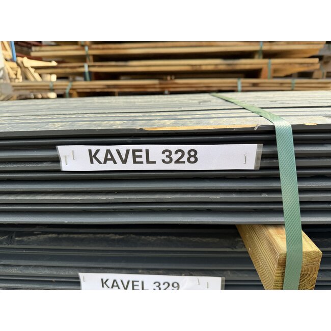 Bundel 328 - Douglas Channelsiding Grijs Gespoten 18-130mm 3900 mm