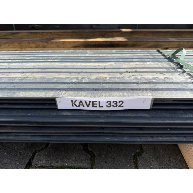 Bundel 332 - Douglas Channelsiding Grijs Gespoten 18-130mm 3900 mm