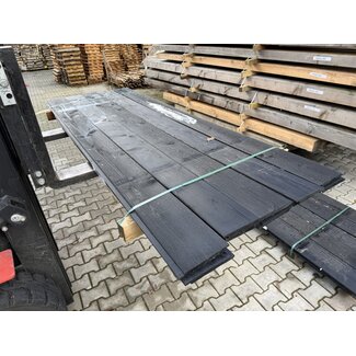 Kavel 373 - Douglas Sponningplank Zwart Gespoten 18-190mm 2500 mm