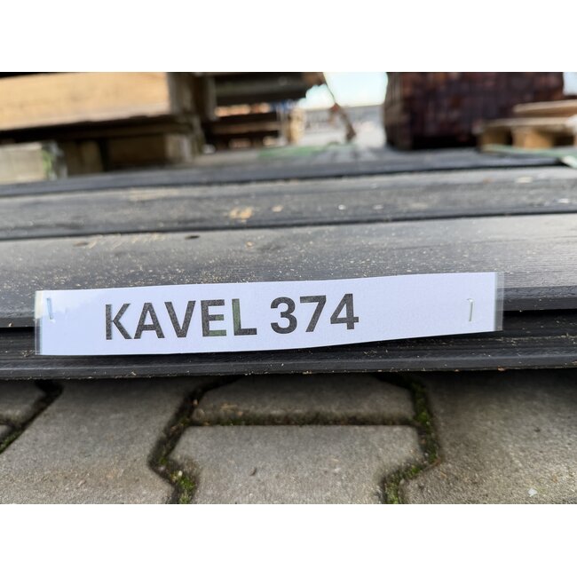 Bundel 374 - Douglas Sponningplank Zwart Gespoten 18-190mm 2500 mm