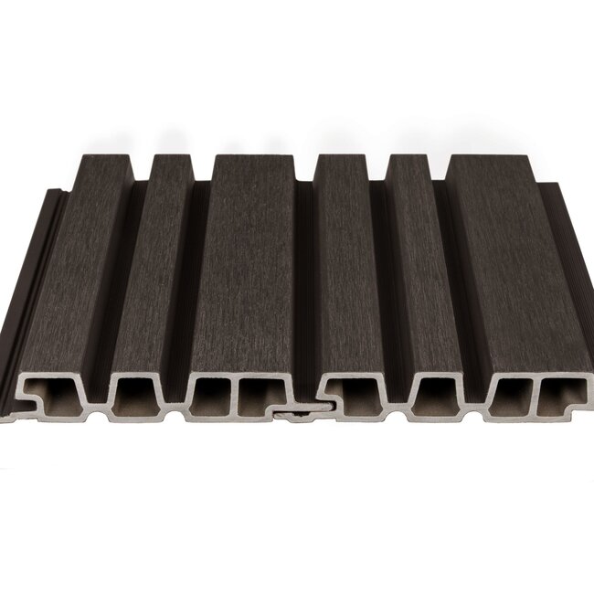 Composiet Gevelbekleding Barcode Profiel 33x195mm | Ebony Black | PuraTech 195