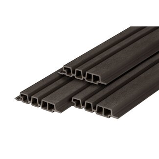 PuraTech Composiet Gevelbekleding Barcode Profiel 33x195mm | Ebony Black | PuraTech 195