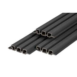 PuraTech Composiet Gevelbekleding Triple Profiel 33x170mm | Ebony Black | PuraTech 30