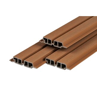 PuraTech Composiet Gevelbekleding Dubbel Profiel 33x170mm | Teak | PuraTech 55