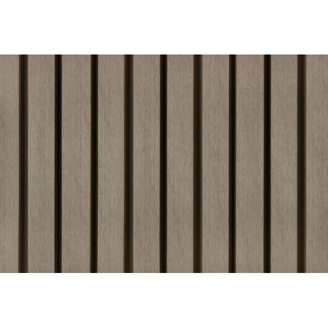 Composiet Gevelbekleding Dubbel Profiel 33x170mm | Light Grey | PuraTech 55