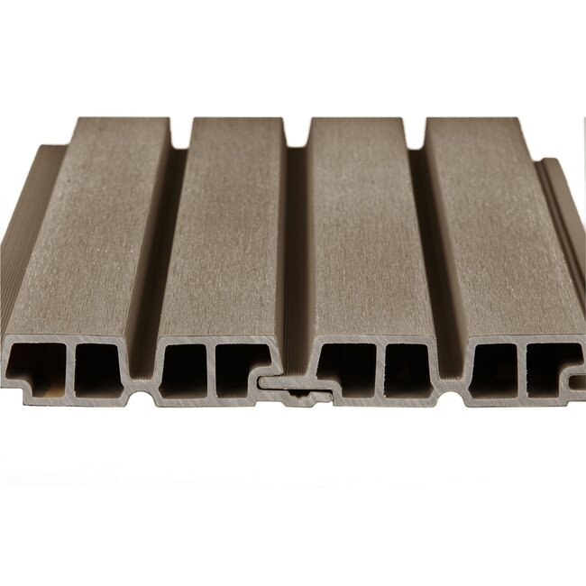 Composiet Gevelbekleding Dubbel Profiel 33x170mm | Light Grey | PuraTech 55