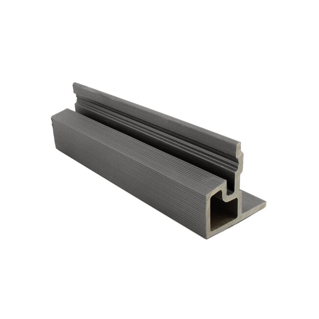 Composiet Gevelbekleding Dubbel Profiel 33x170mm | Dark Grey | PuraTech 55