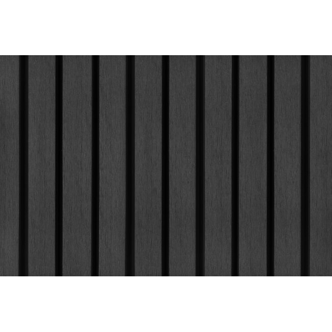 Composiet Gevelbekleding Dubbel Profiel 33x170mm | Ebony Black | PuraTech 55