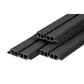 PuraTech Composiet Gevelbekleding Dubbel Profiel 33x170mm | Ebony Black | PuraTech 55