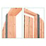 Douglas hout beton schutting pakket antraciet 19-planks - Copy