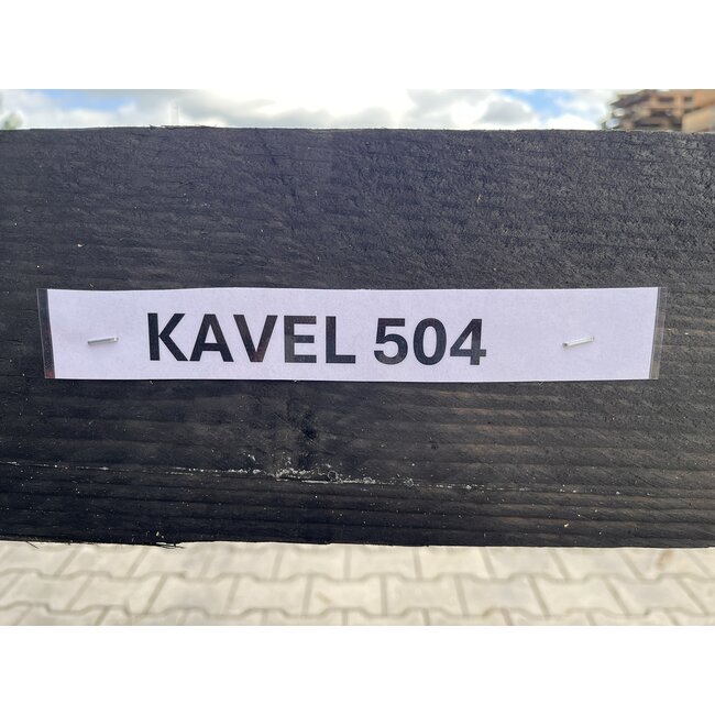 Bundel 504 - Douglas Balken Zwart 150x150x2500 mm