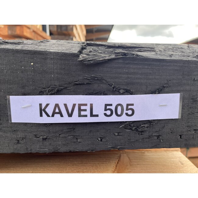 Bundel 505 - Douglas Balken Zwart 150x150x2500 mm