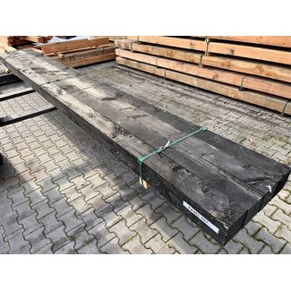 Kavel 597 - Douglas Balken Zwart 150x150x5000 mm