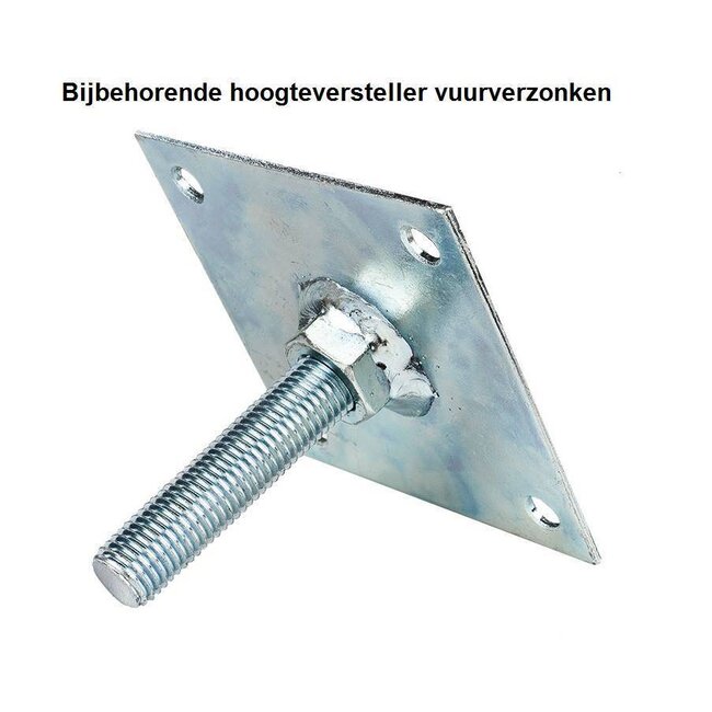 Betonpoer 15x15 TAPS met Stelplaat | Lichtgrijs