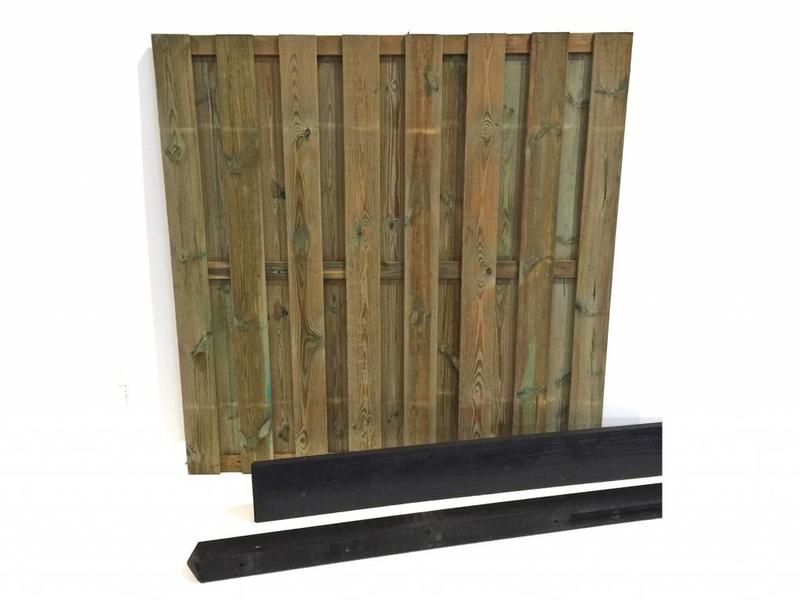 Hout Schutting Pakket 15-planks Antraciet | per