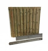 Van Gelder Hout Hout beton schutting pakket 19-planks per meter