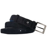 Floris van Bommel Floris van Bommel riem Donkerblauw CFM-10018-41-01 Suède