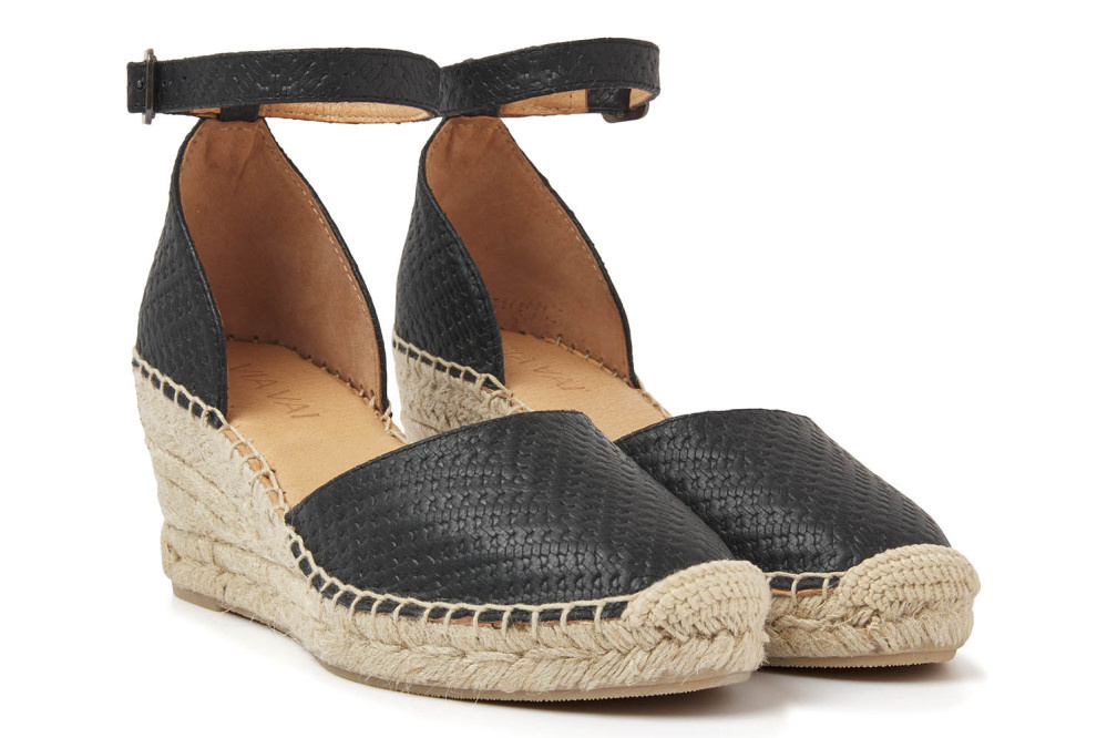 Via Vai VIA VAI Espadrilles Flora Braid 58122-02-900 Zwart