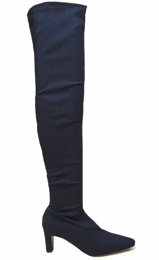 Panara Panara Stretch Laars over de knie 2312 Blauw (Jeans)
