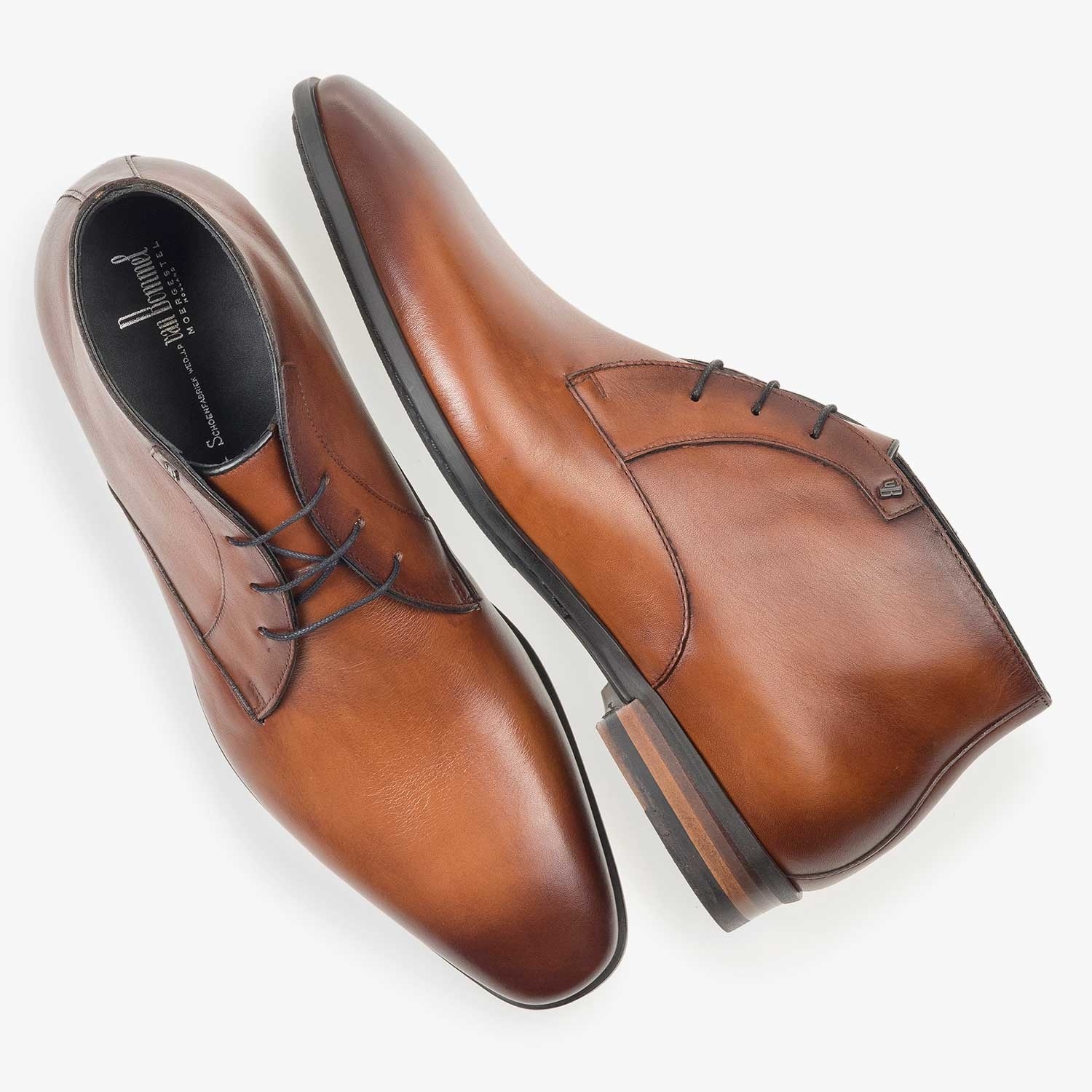 Van Bommel Van Bommel Halfhoge Veterschoen Sella 03.04 Cognac