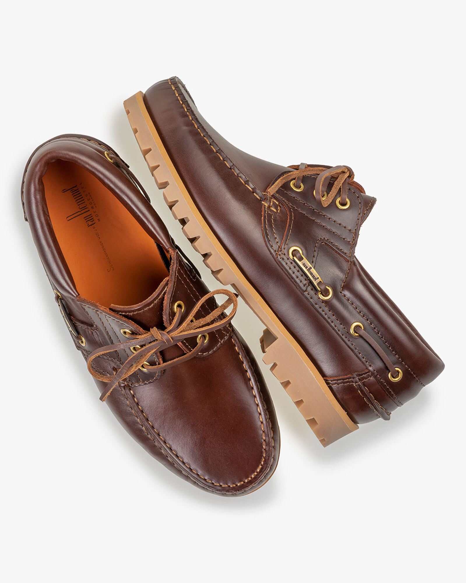 Van Bommel Van Bommel Bootschoen  Boat Shoe 02.05 Roodbruin