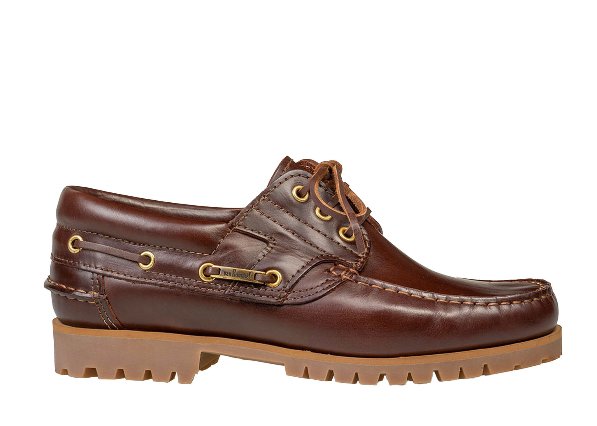 Van Bommel Van Bommel Bootschoen  Boat Shoe 02.05 Roodbruin