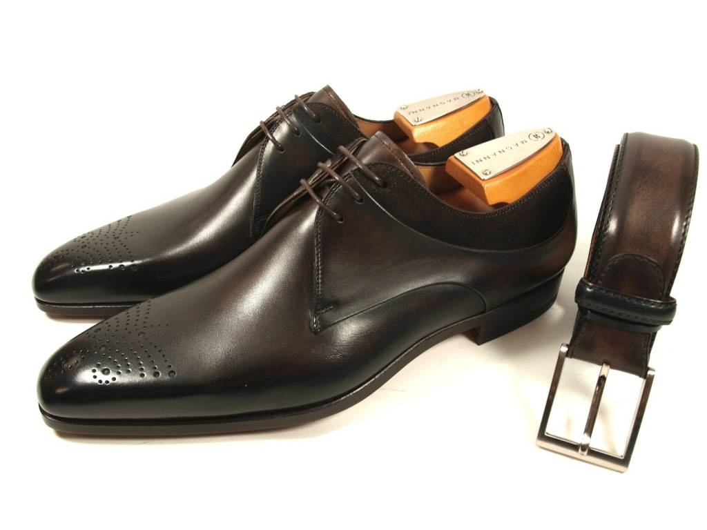 Magnanni Magnanni ceintuur 1078 donker bruin leer