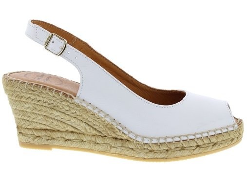 Toni Pons Toni Pons espadrille  Croacia wit leer